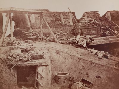 Un fuerte anglo-francés después de una batalla durante la segunda guerra de China, Pekín de English Photographer